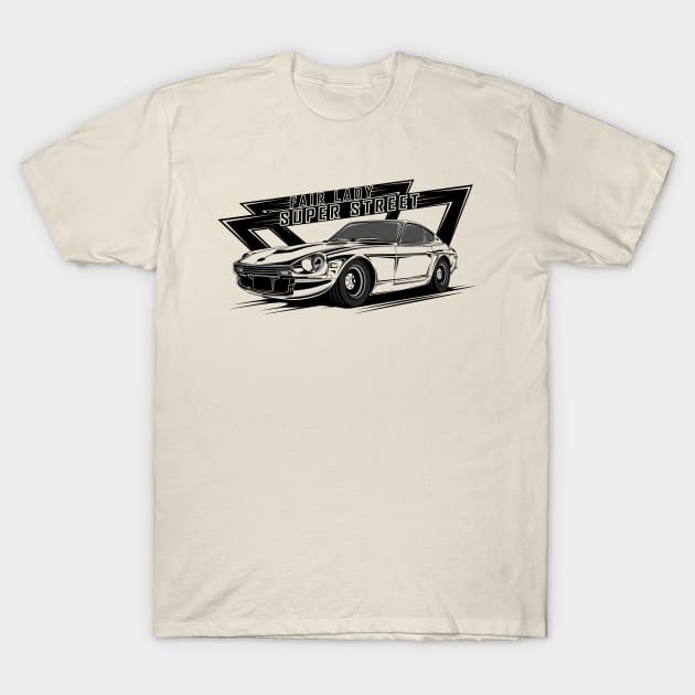 Fair Lady Super Street Car T-Shirt by AirinDesign